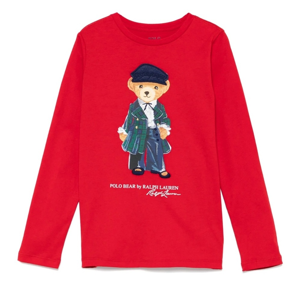 POLO RALPH LAUREN KIDS Polo Bear cotton T-shirt